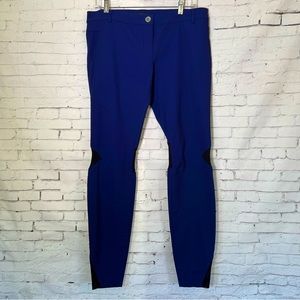 Pinko Skinny Stretch Legging Mesh Accent Pants Size 10 Italy EUC